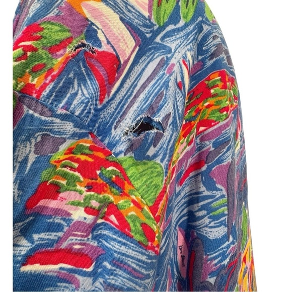 Vintage Ken Done Art To Wear Jacket and Skirt Set Size Medium - Picture 13 of 13